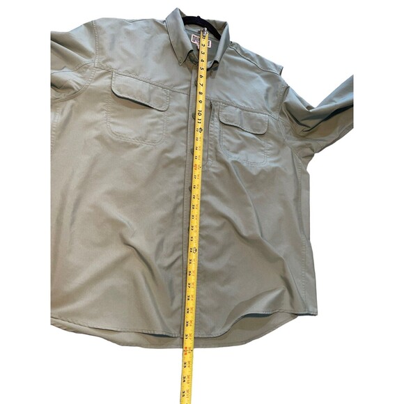 Duluth Men's Action Standard Fit Long Sleeve Shirt Size Large Coal Check 11957 - Picture 14 of 16